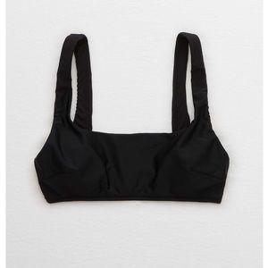 NEW - black scoop neck bikini top